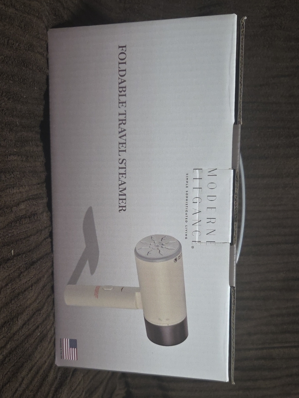 MODERNE ELEGANCE Foldable Travel Steamer in Cream